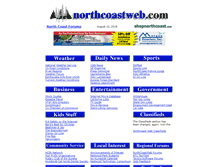 Tablet Screenshot of northcoastweb.com
